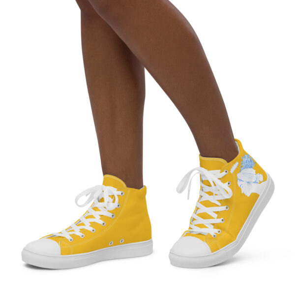 "Lady Peace" Women’s High Top Canvas Shoes - Image 8