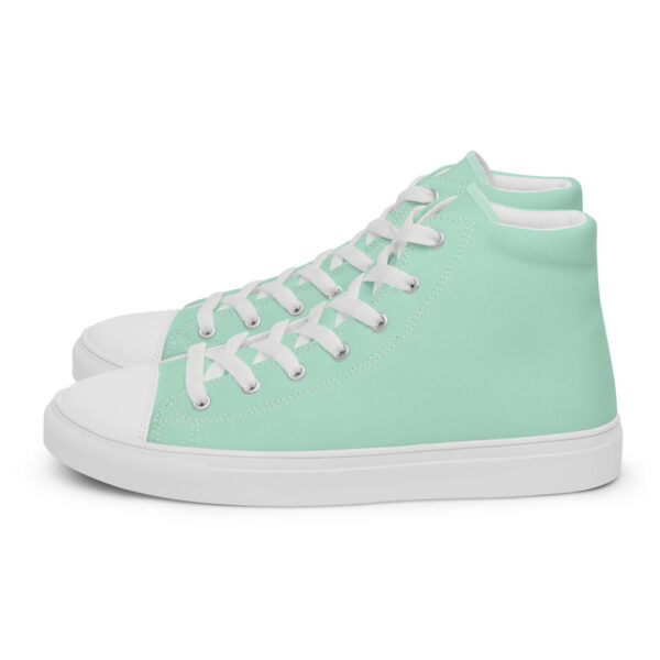 "Robin's Egg" Women’s High Top Canvas Shoes - Image 11