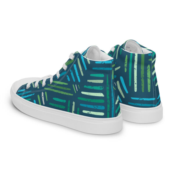 "Painted Leaves" Women’s High Top Canvas Shoes - Image 7