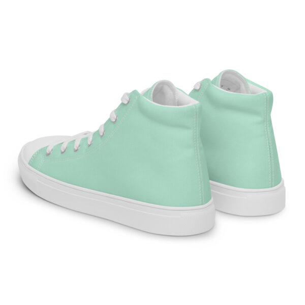 "Robin's Egg" Women’s High Top Canvas Shoes - Image 13
