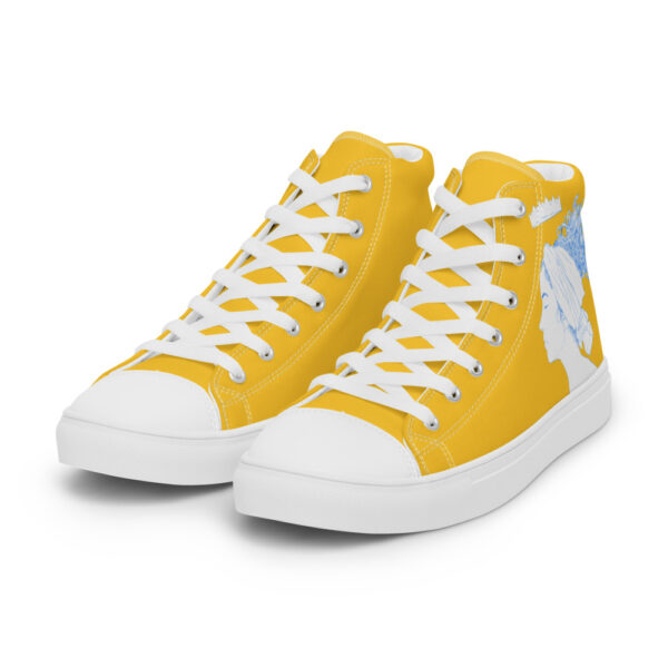 "Lady Peace" Women’s High Top Canvas Shoes - Image 12