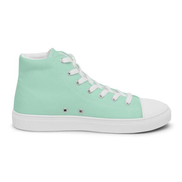 "Robin's Egg" Women’s High Top Canvas Shoes - Image 2