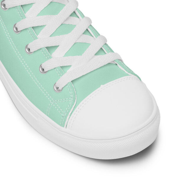 "Robin's Egg" Women’s High Top Canvas Shoes - Image 7