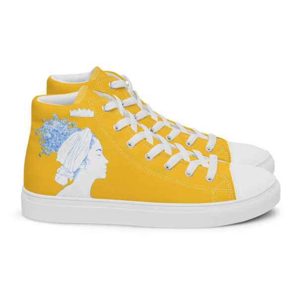 "Lady Peace" Women’s High Top Canvas Shoes - Image 13