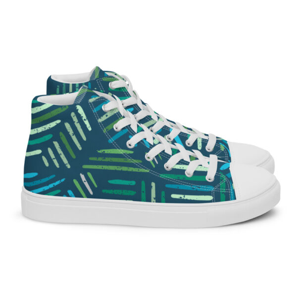 "Painted Leaves" Women’s High Top Canvas Shoes - Image 5