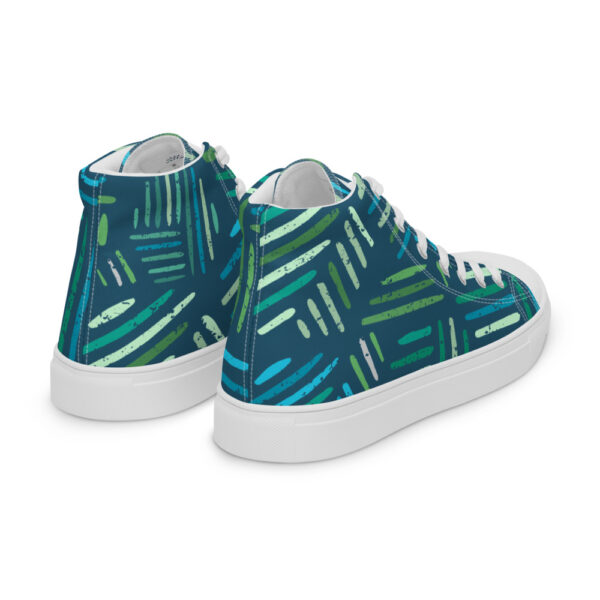 "Painted Leaves" Women’s High Top Canvas Shoes - Image 4