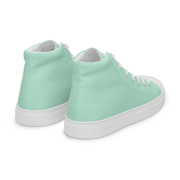 "Robin's Egg" Women’s High Top Canvas Shoes - Image 16