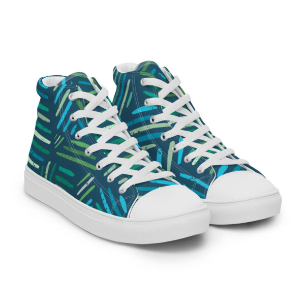"Painted Leaves" Women’s High Top Canvas Shoes