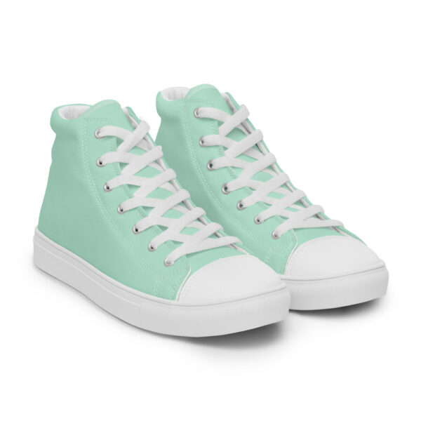 "Robin's Egg" Women’s High Top Canvas Shoes