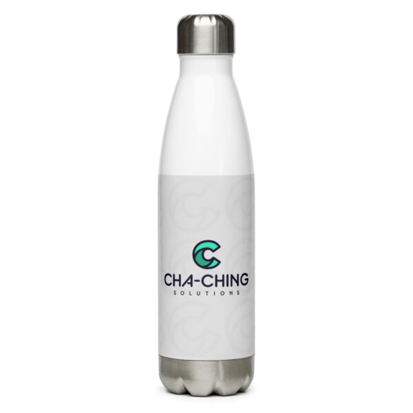 Cha-Ching Solutions Stainless Steel Water Bottle - Image 3