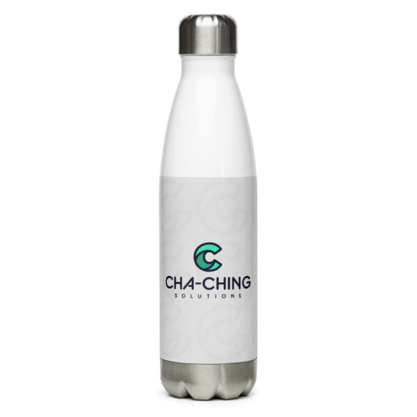 Cha-Ching Solutions Stainless Steel Water Bottle - Image 2