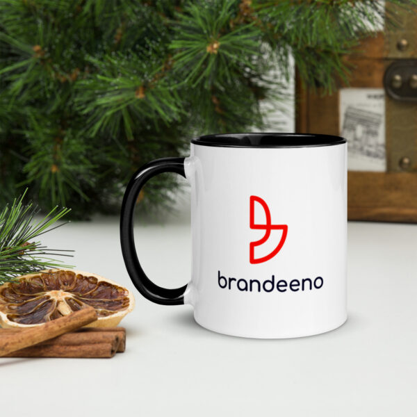 Brandeeno Red Mug with Color Inside
