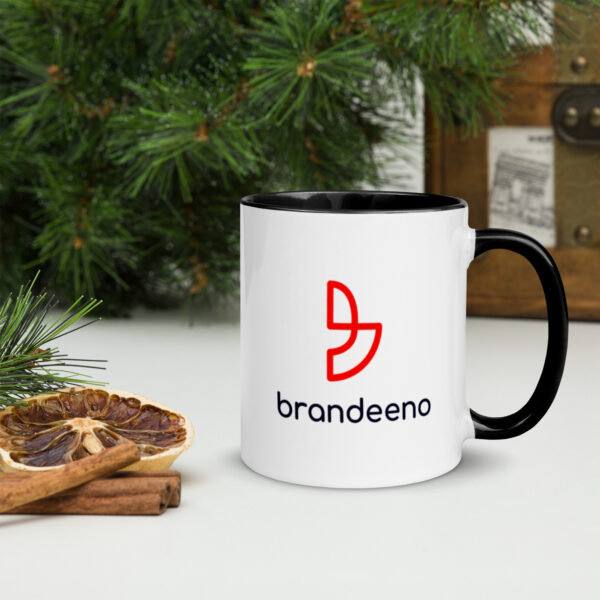 Brandeeno Red Mug with Color Inside - Image 2