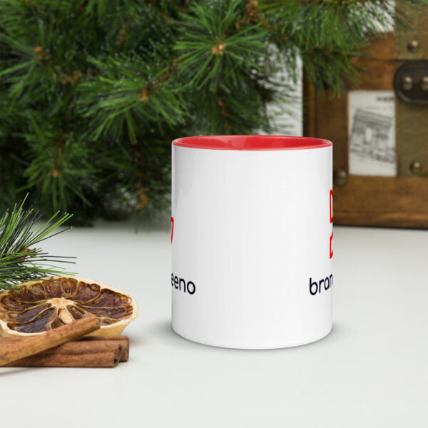 Brandeeno Red Mug with Color Inside - Image 6