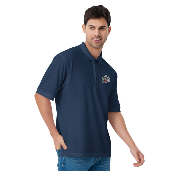 Agile Outline Men's Premium Polo - Image 13