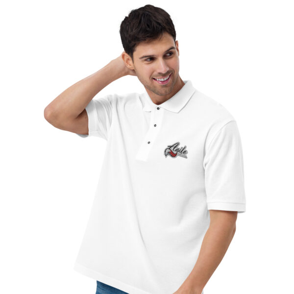 Agile Outline Men's Premium Polo - Image 26