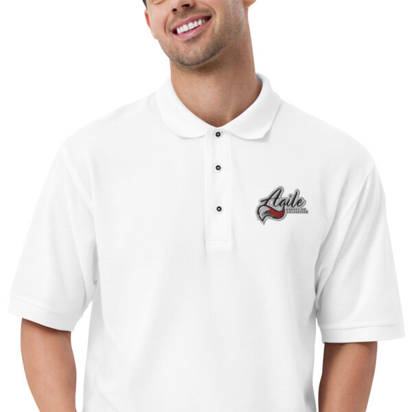 Agile Outline Men's Premium Polo - Image 24