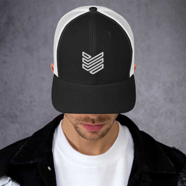 Shield Strategic Defense Trucker Cap (White Decal) - Image 2