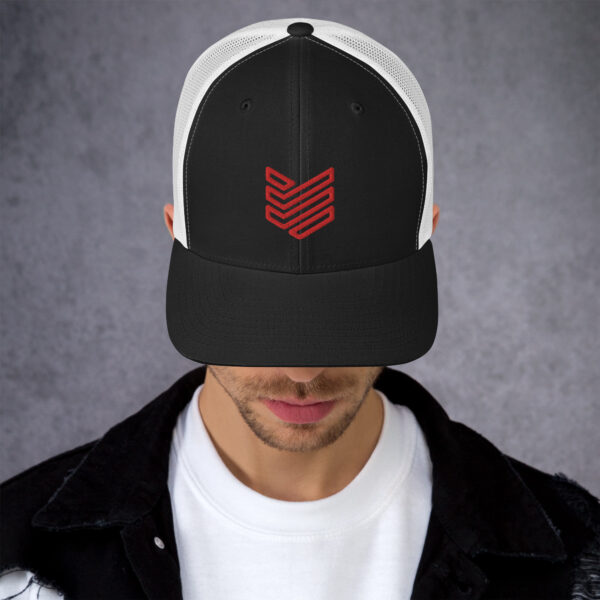 Shield Strategic Defense Trucker Cap (Red Decal) - Image 2