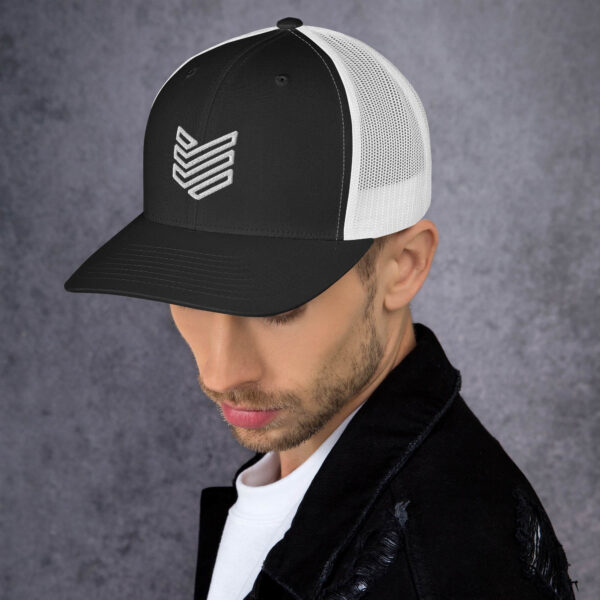 Shield Strategic Defense Trucker Cap (White Decal) - Image 3