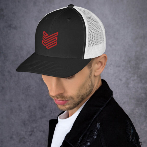 Shield Strategic Defense Trucker Cap (Red Decal) - Image 3