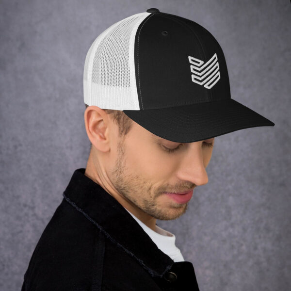 Shield Strategic Defense Trucker Cap (White Decal) - Image 4