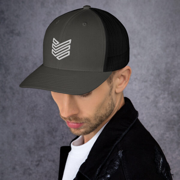 Shield Strategic Defense Trucker Cap (White Decal) - Image 11