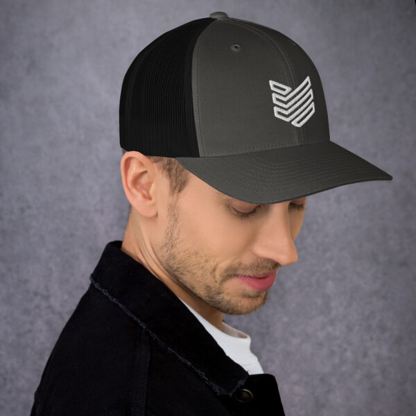 Shield Strategic Defense Trucker Cap (White Decal) - Image 12