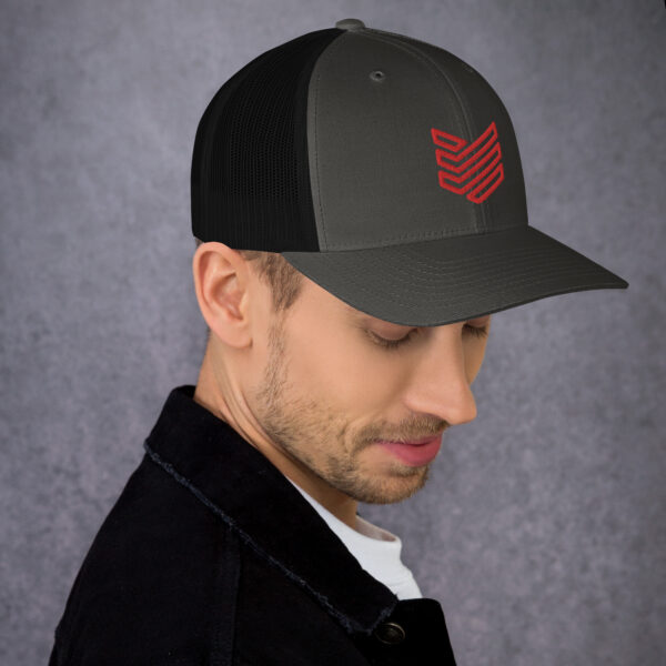 Shield Strategic Defense Trucker Cap (Red Decal) - Image 12