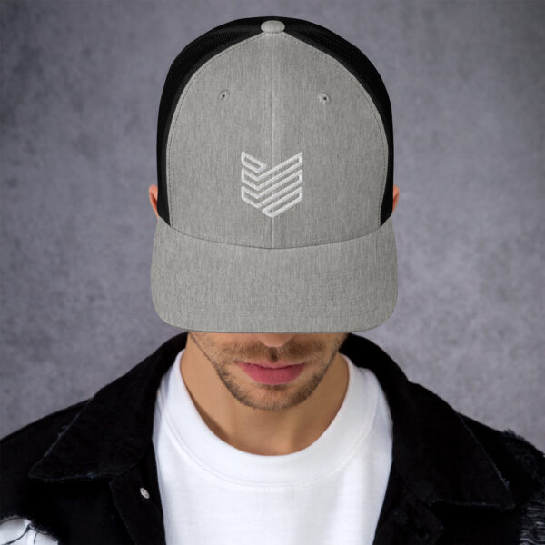 Shield Strategic Defense Trucker Cap (White Decal) - Image 16