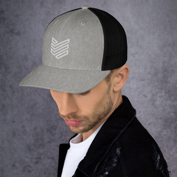 Shield Strategic Defense Trucker Cap (White Decal) - Image 17