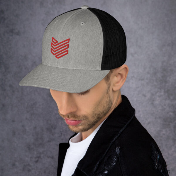 Shield Strategic Defense Trucker Cap (Red Decal) - Image 17