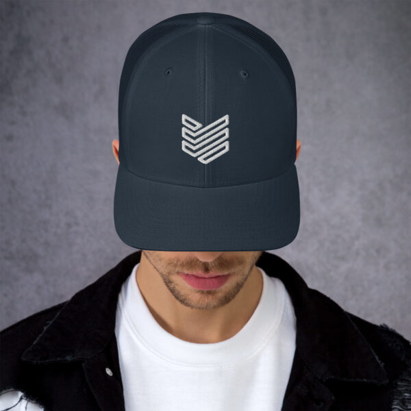 Shield Strategic Defense Trucker Cap (White Decal) - Image 5
