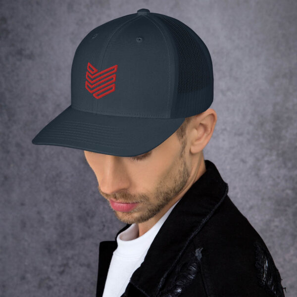 Shield Strategic Defense Trucker Cap (Red Decal) - Image 5