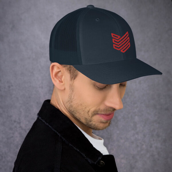 Shield Strategic Defense Trucker Cap (Red Decal) - Image 6