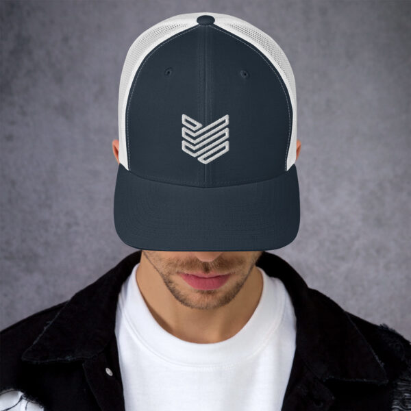 Shield Strategic Defense Trucker Cap (White Decal) - Image 7