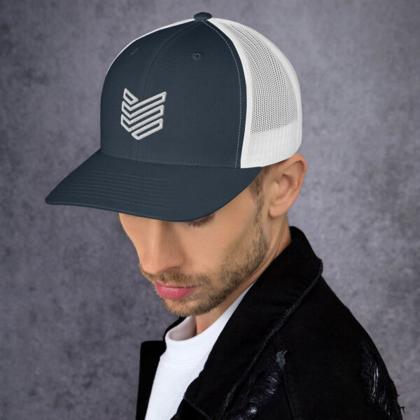 Shield Strategic Defense Trucker Cap (White Decal) - Image 8