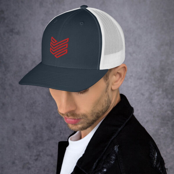 Shield Strategic Defense Trucker Cap (Red Decal) - Image 8