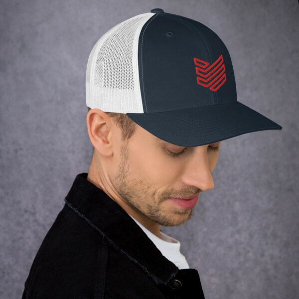Shield Strategic Defense Trucker Cap (Red Decal) - Image 9