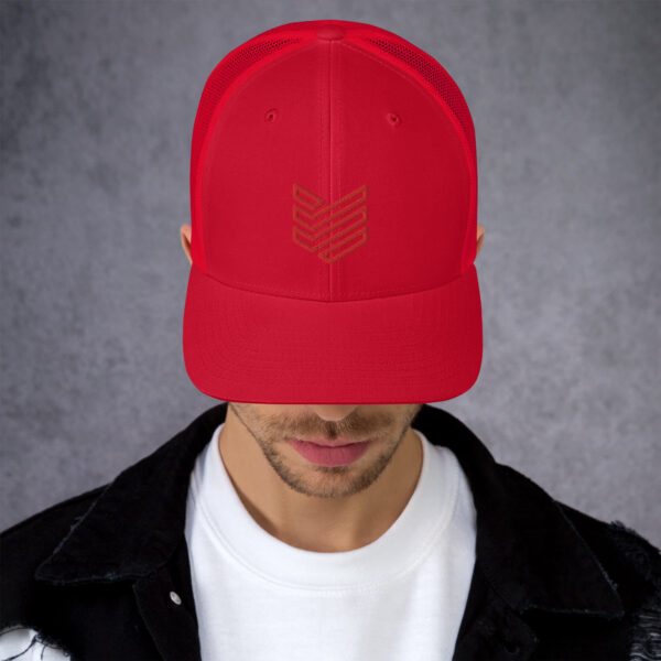 Shield Strategic Defense Trucker Cap (Red Decal) - Image 13