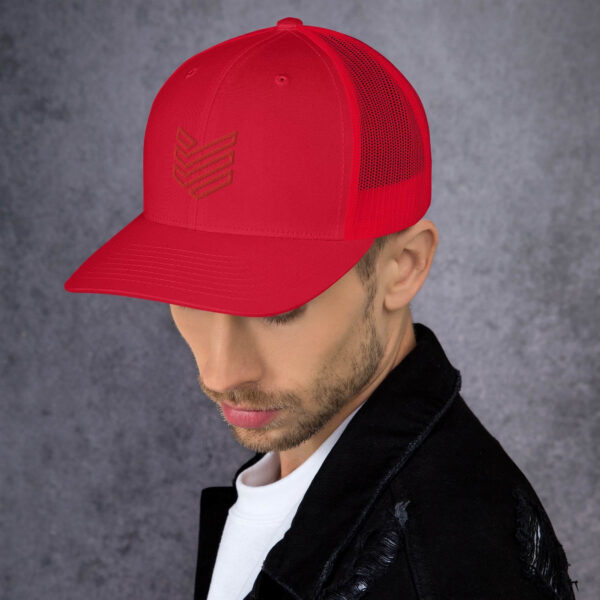 Shield Strategic Defense Trucker Cap (Red Decal) - Image 14
