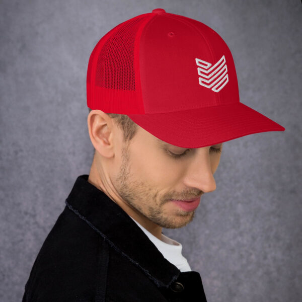Shield Strategic Defense Trucker Cap (White Decal) - Image 15